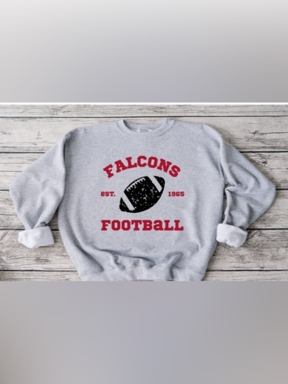 Falcons Retro Football Crewneck